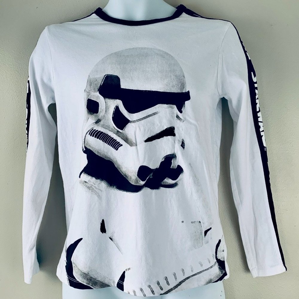 🇸🇪 H&M Star Wars B&W t-shirt size EUR 10-12